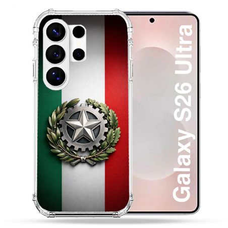 Coque Renforcée Pour Samsung Galaxy S26 Ultra Voyage Drapeau Italie