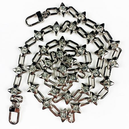 Coque Pour Samsung Galaxy S26 Plus avec Lanière / Cordon Bijou Diamant Argent