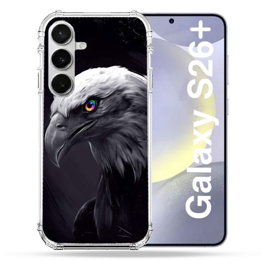 Coque Renforcée Pour Samsung Galaxy S26 Plus Animal Aigle Royal Noir