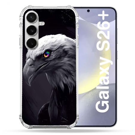 Coque Renforcée Pour Samsung Galaxy S26 Plus Animal Aigle Royal Noir