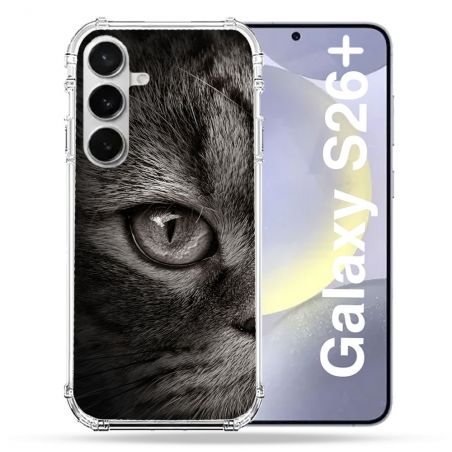 Coque Renforcée Pour Samsung Galaxy S26 Plus Animal Chat Gris