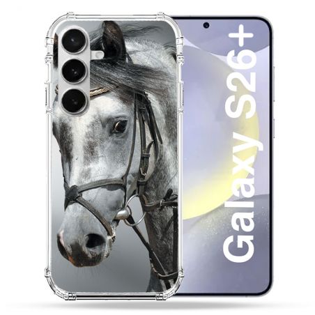 Coque Renforcée Pour Samsung Galaxy S26 Plus Animal Cheval Blanc