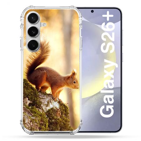 Coque Renforcée Pour Samsung Galaxy S26 Plus Animal Ecureuil Bois