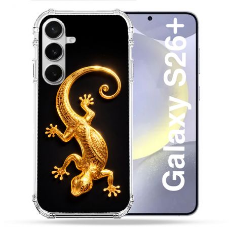 Coque Renforcée Pour Samsung Galaxy S26 Plus Animal Lezard Noir 2026