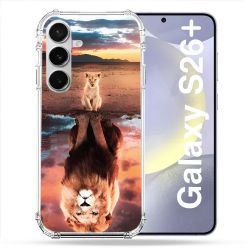 Coque Renforcée Pour Samsung Galaxy S26 Plus Animal Lion Reflet