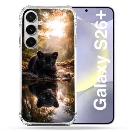 Coque Renforcée Pour Samsung Galaxy S26 Plus Animal Panthère Reflet