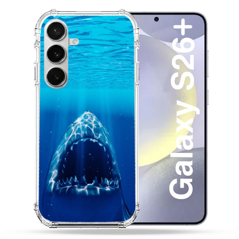 Coque Renforcée Pour Samsung Galaxy S26 Plus Animal Requin Dent