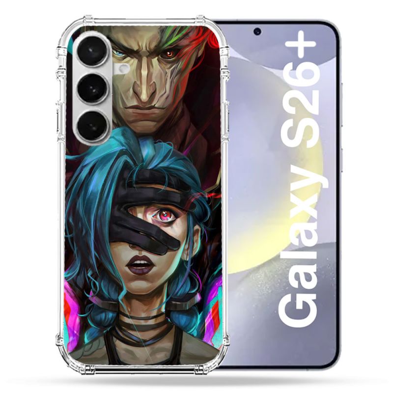 Coque Renforcée Pour Samsung Galaxy S26 Plus Arcane Jinx Bleu