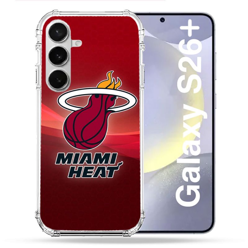 Coque Renforcée Pour Samsung Galaxy S26 Plus Basket Miami Heat