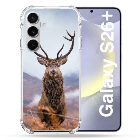 Coque Renforcée Pour Samsung Galaxy S26 Plus Chasse Chevreuil Montagne