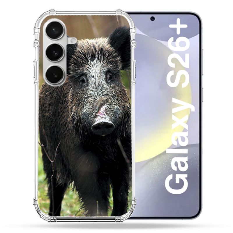 Coque Renforcée Pour Samsung Galaxy S26 Plus Chasse Sanglier bois