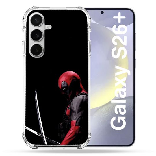 Coque Renforcée Pour Samsung Galaxy S26 Plus Deadpool Epee