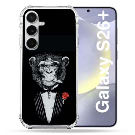 Coque Renforcée Pour Samsung Galaxy S26 Plus Decale Singe Mafia