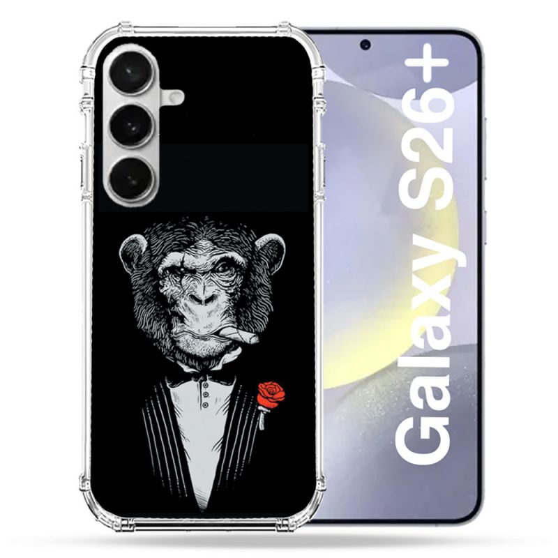 Coque Renforcée Pour Samsung Galaxy S26 Plus Decale Singe Mafia