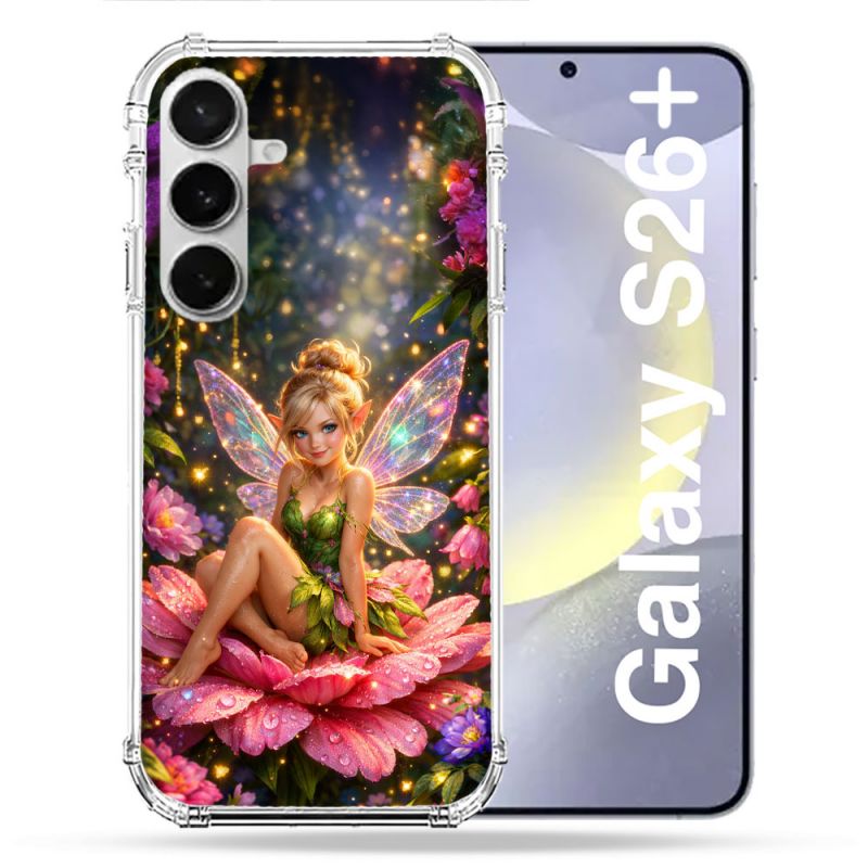 Coque Renforcée Pour Samsung Galaxy S26 Plus Fantastique Fee Fleur