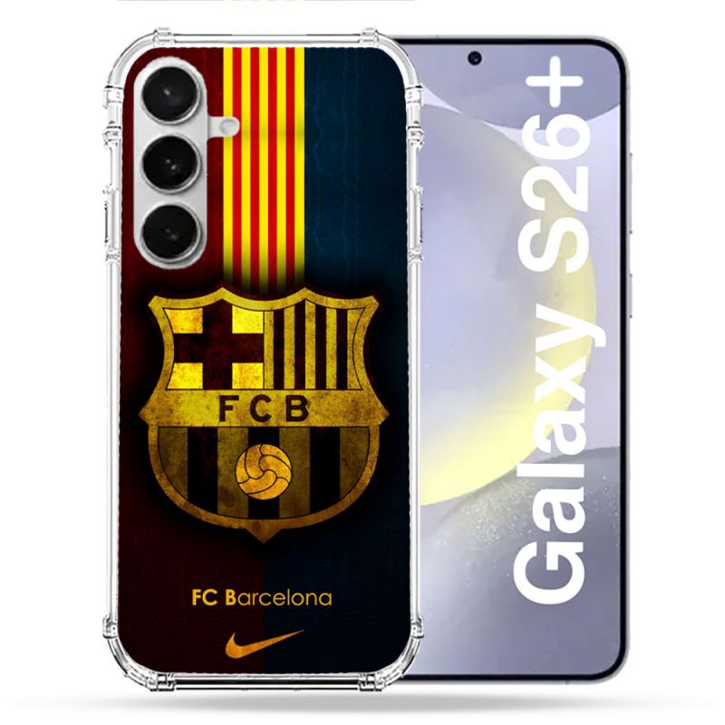 Coque Renforcée Pour Samsung Galaxy S26 Plus Foot FC Barcelone Vintage