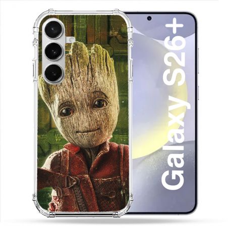 Coque Renforcée Pour Samsung Galaxy S26 Plus Groot Vert