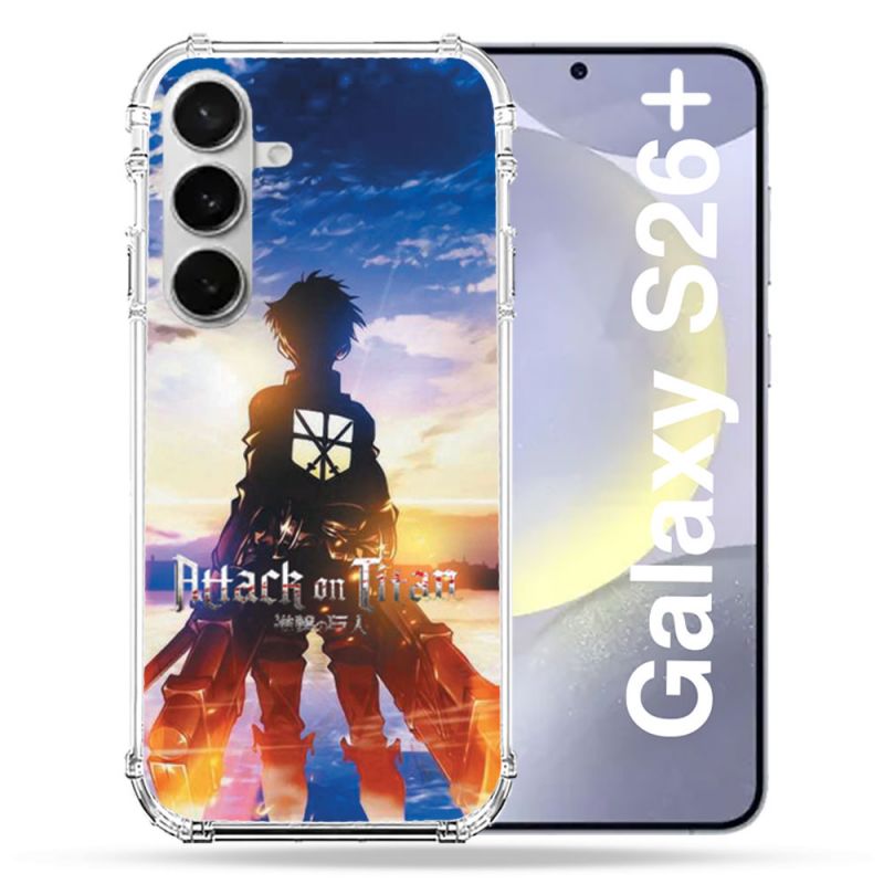 Coque Renforcée Pour Samsung Galaxy S26 Plus Manga Attaque Titans Soleil