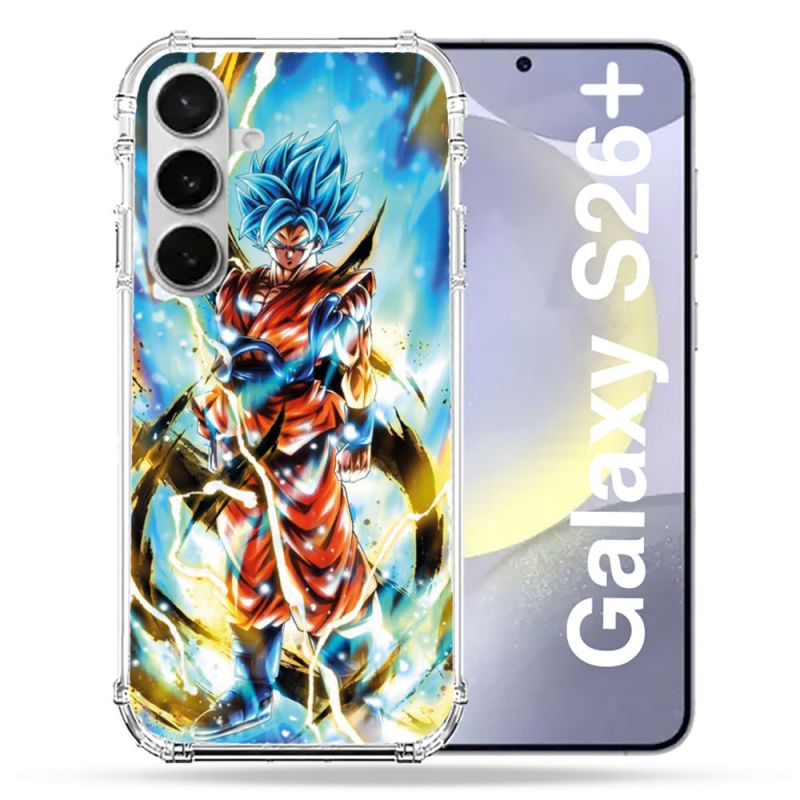 Coque Renforcée Pour Samsung Galaxy S26 Plus Manga Dragon Ball Sangoku Blanc