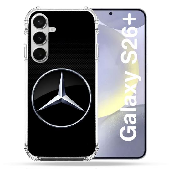 Coque Renforcée Pour Samsung Galaxy S26 Plus Mercedes Carbone