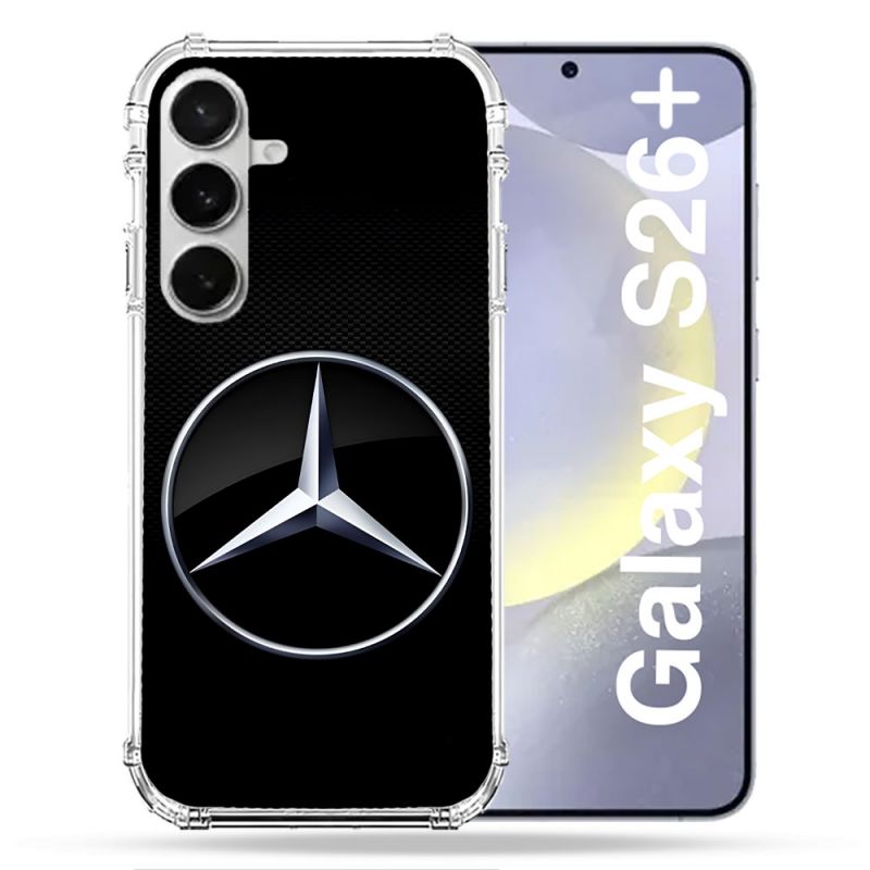 Coque Renforcée Pour Samsung Galaxy S26 Plus Mercedes Carbone