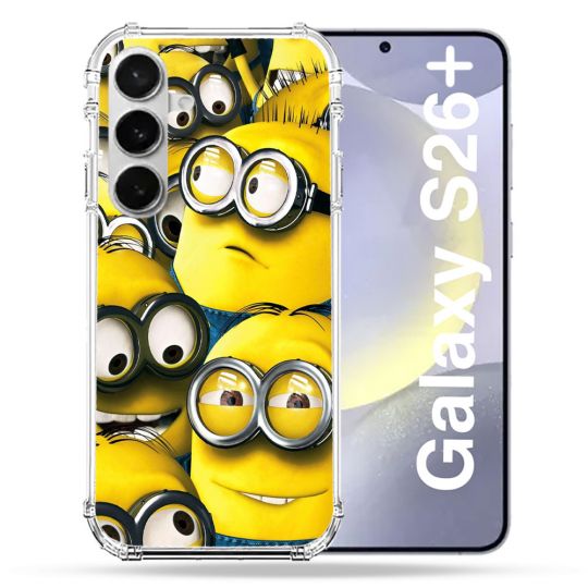 Coque Renforcée Pour Samsung Galaxy S26 Plus Minions Groupe