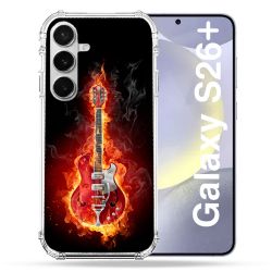 Coque Renforcée Pour Samsung Galaxy S26 Plus Musique Guitare Electrique