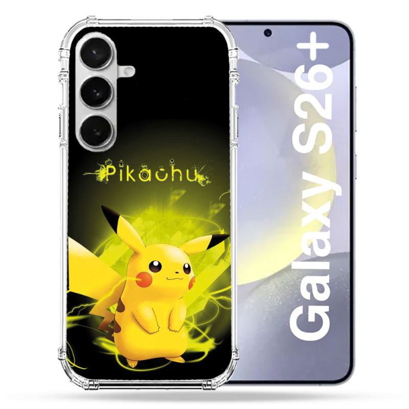 Coque Renforcée Pour Samsung Galaxy S26 Plus Pokemon Pikachu Eclair