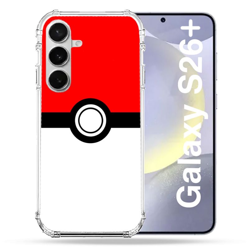 Coque Renforcée Pour Samsung Galaxy S26 Plus Pokemon Pokeball
