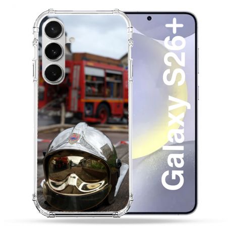 Coque Renforcée Pour Samsung Galaxy S26 Plus Pompier Casque Camion