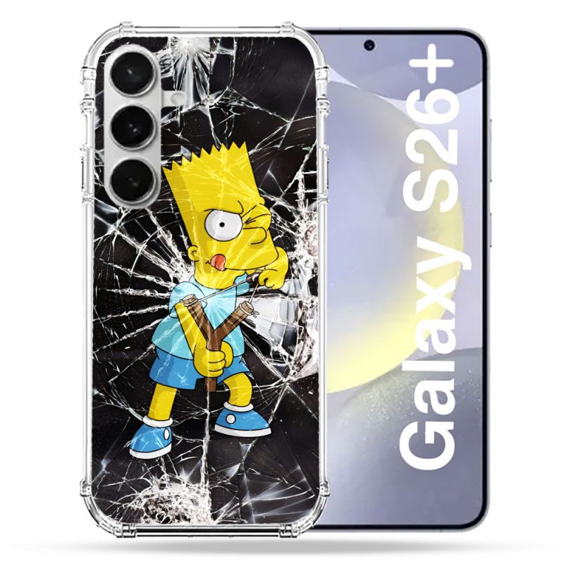 Coque Renforcée Pour Samsung Galaxy S26 Plus Simpson Bart