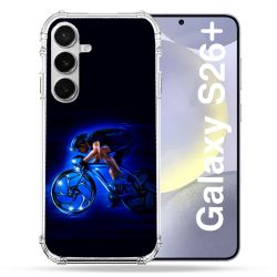 Coque Renforcée Pour Samsung Galaxy S26 Plus Sport Cyclisme Bleu