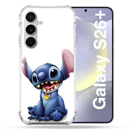 Coque Renforcée Pour Samsung Galaxy S26 Plus Stitch Blanc
