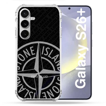 Coque Renforcée Pour Samsung Galaxy S26 Plus Stone Island Gris