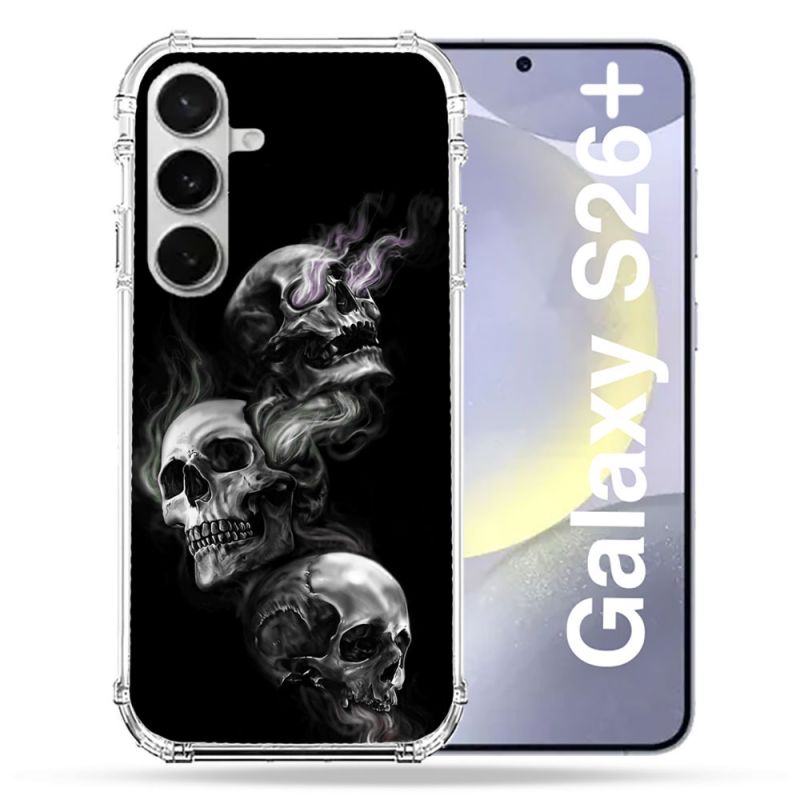 Coque Renforcée Pour Samsung Galaxy S26 Plus Tete de Mort Triple