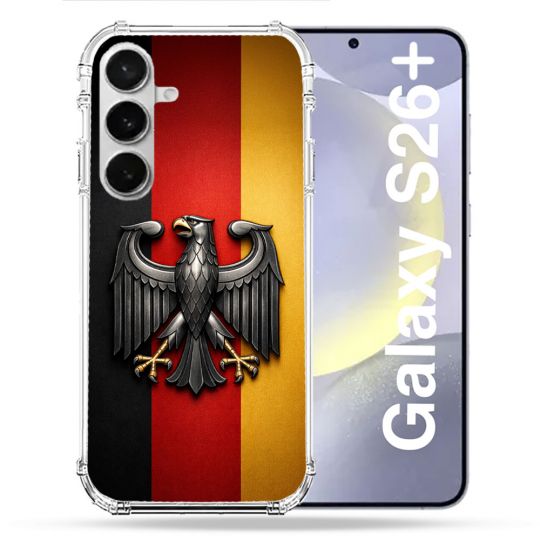 Coque Renforcée Pour Samsung Galaxy S26 Plus Voyage Drapeau Allemagne