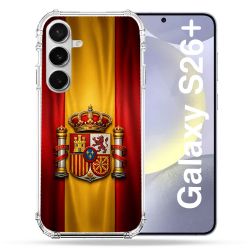 Coque Renforcée Pour Samsung Galaxy S26 Plus Voyage Drapeau Espagne