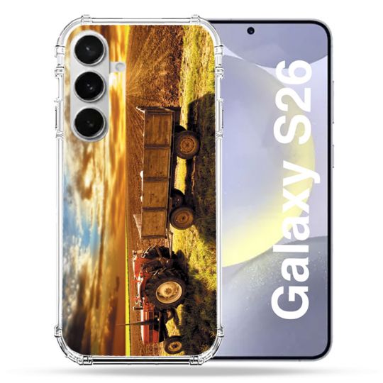 Coque Renforcée Pour Samsung Galaxy S26 Agriculture Tracteur Color