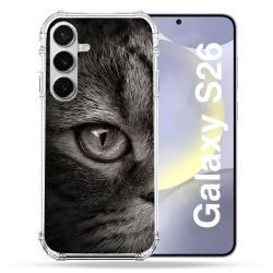Coque Renforcée Pour Samsung Galaxy S26 Animal Chat Gris