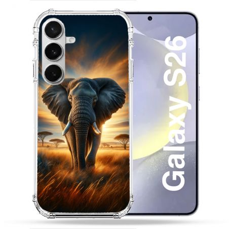 Coque Renforcée Pour Samsung Galaxy S26 Animal Elephant Savane