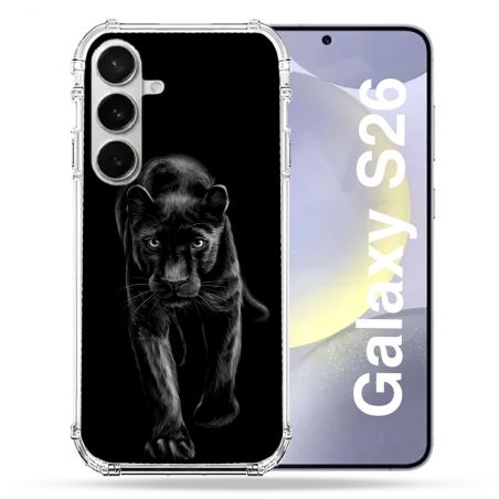 Coque Renforcée Pour Samsung Galaxy S26 Animal Panthère Noire