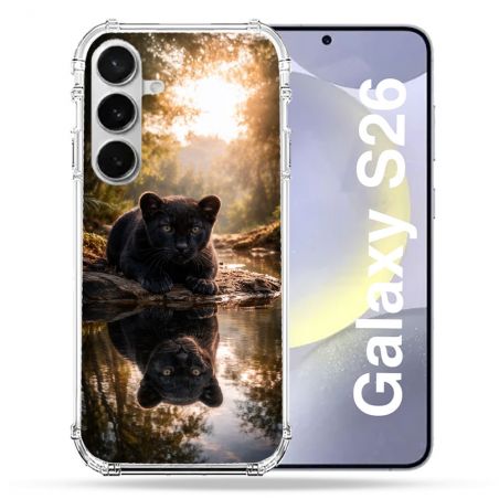 Coque Renforcée Pour Samsung Galaxy S26 Animal Panthère Reflet