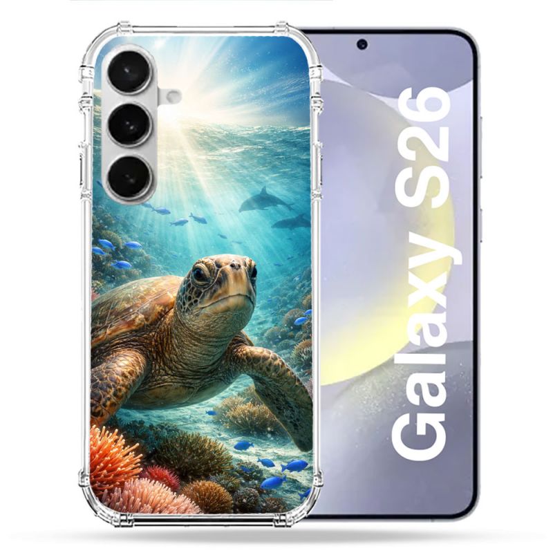 Coque Renforcée Pour Samsung Galaxy S26 Animal Tortue Marine