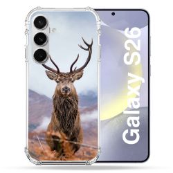 Coque Renforcée Pour Samsung Galaxy S26 Chasse Chevreuil Montagne