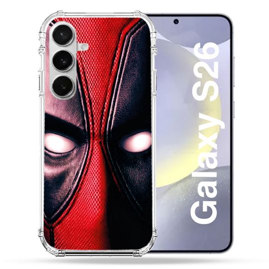 Coque Renforcée Pour Samsung Galaxy S26 Deadpool Yeux