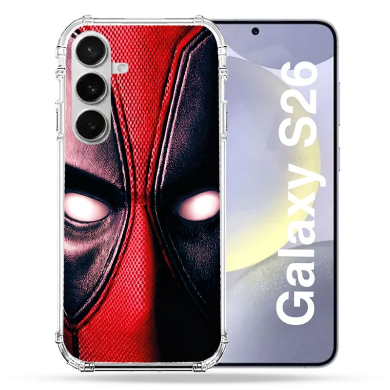 Coque Renforcée Pour Samsung Galaxy S26 Deadpool Yeux