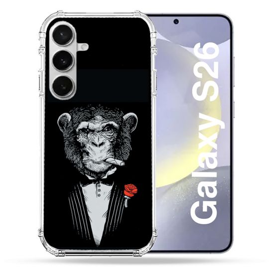 Coque Renforcée Pour Samsung Galaxy S26 Decale Singe Mafia