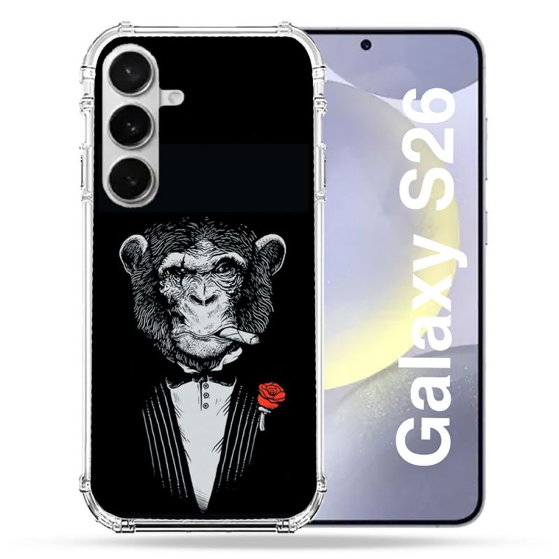 Coque Renforcée Pour Samsung Galaxy S26 Decale Singe Mafia