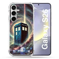 Coque Renforcée Pour Samsung Galaxy S26 Dr Who Tardis Univers
