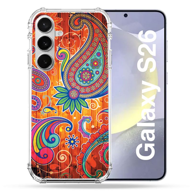 Coque Renforcée Pour Samsung Galaxy S26 Fleur Psychedelic